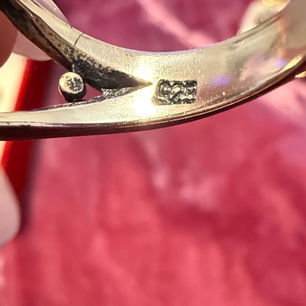 Silver Ring with changeable Cabochons - Picture 3 of 3